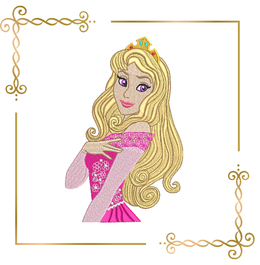 Princess Aurora, Sleeping Beauty, Disney Princess, Embroidery  machine design  to the direct download