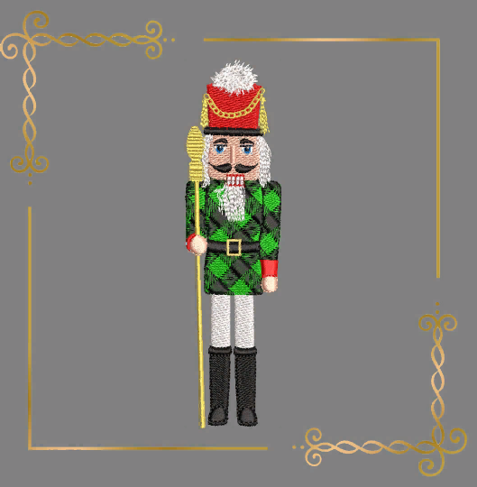 Christmas Soldier Nutcracker Toy Soldier Knight digital  machine embroidery design