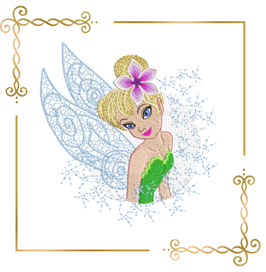 Princess Fabulous Fairy Princess,  Stars, embroidery design to the direct download