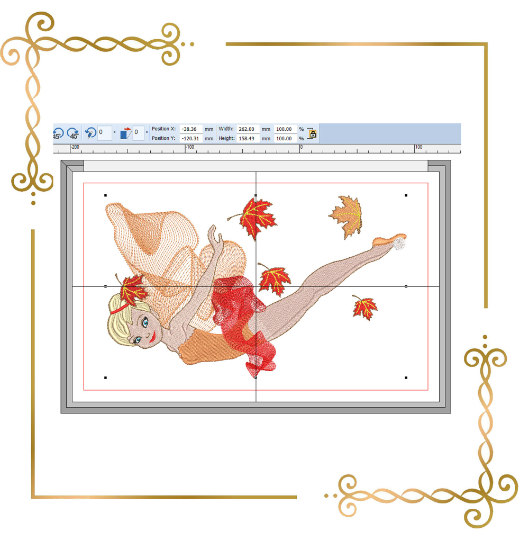 Princess-Fabulous-Fairy-Tinker-Bell-fall-leafs-digital-machine-embroidery-design 