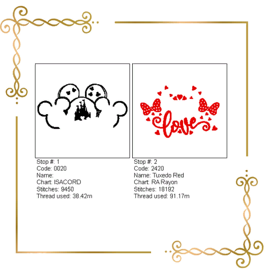 Valentine's day Minnie Mouse head love girl Castle embroidery design