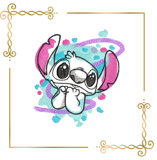 Cartoon Characters  Modern Stitch Embroidery design for Embroidery Machines 2 sizes