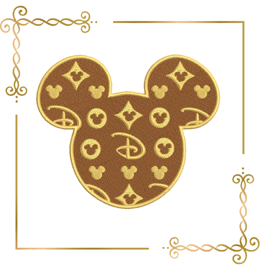 Mickey Mouse Head Parody Disney 2 Sizes 2 options embroidery zum direkten Download.