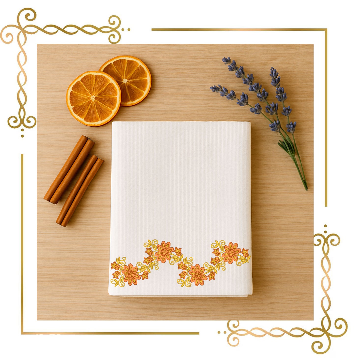 Flowers Floral Border Embroidery Design, Autumn Flowers Vine, Dress Trim, Boho Lace