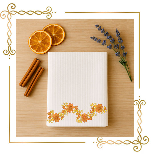 Flowers Floral Border Embroidery Design, Autumn Flowers Vine, Dress Trim, Boho Lace