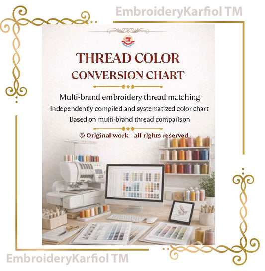 Miscellaneous Thread Catalog PDF: Interactive Machine Embroidery Thread Guide and Color Chart (Digital Download)