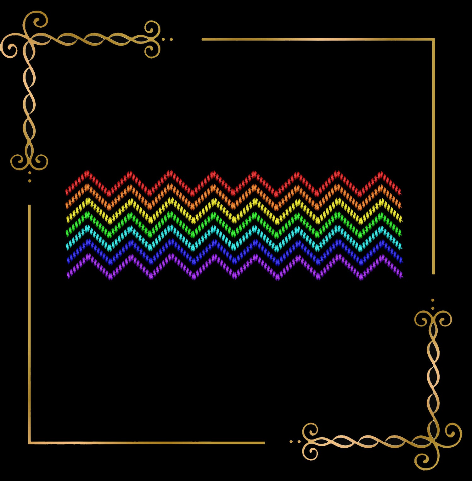 Smocking  Plate Rainbow  Embroidery Design Machine Embroidery design to the direct download.