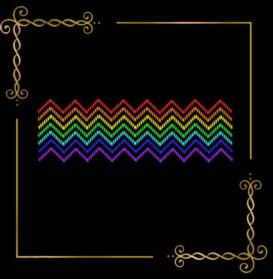 Smocking  Plate Rainbow  Embroidery Design Machine Embroidery design to the direct download.