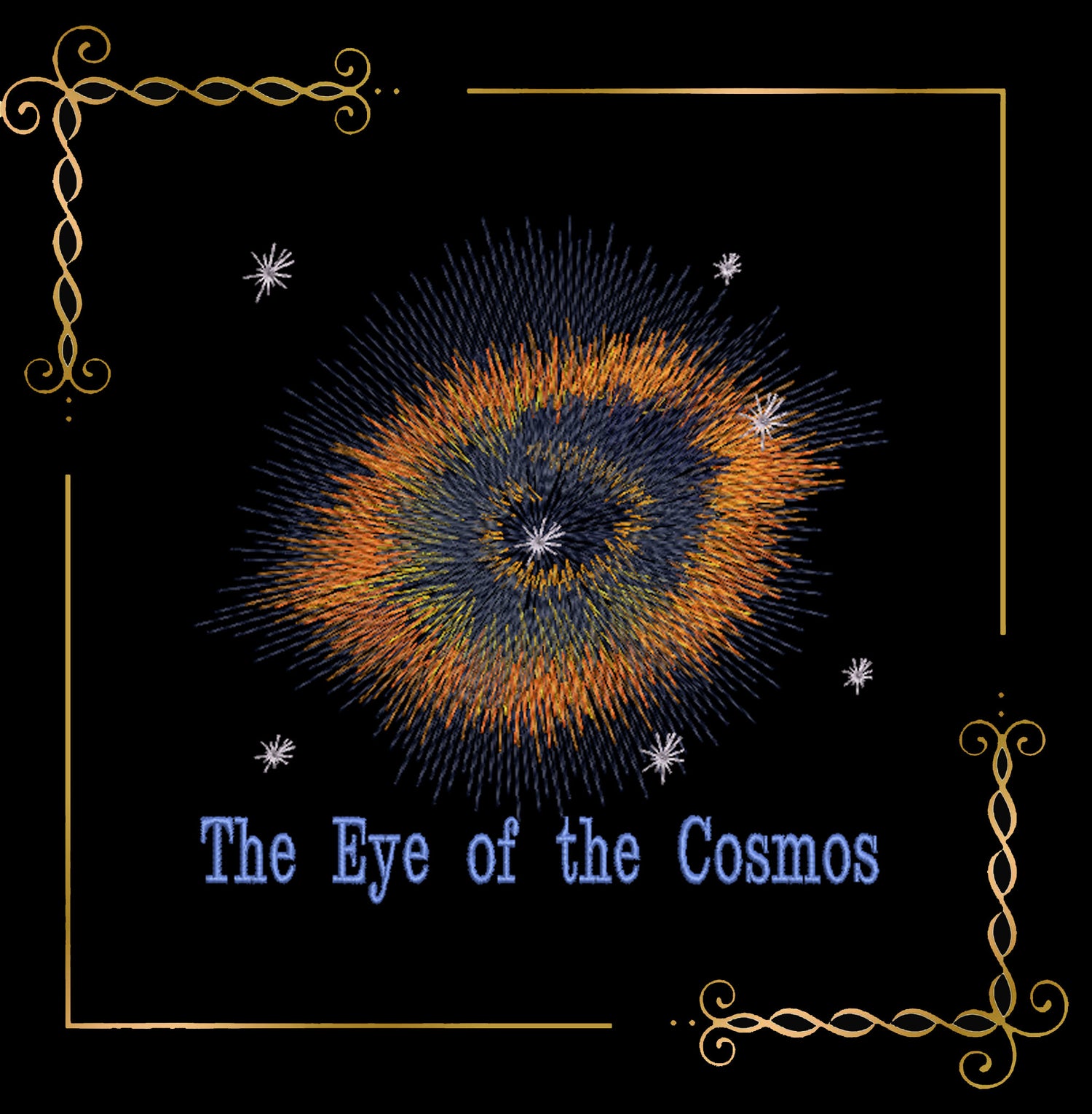 Miscellaneous The Eye of the Cosmos – Cosmic Embroidery Design digital 3 Sizes