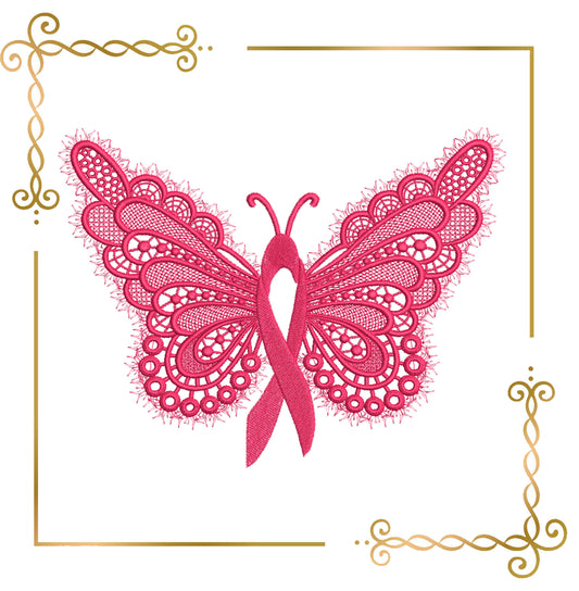 T-shirts Butterfly and Pink Ribbon, Promotion & Beyond Breast Cancer Awareness