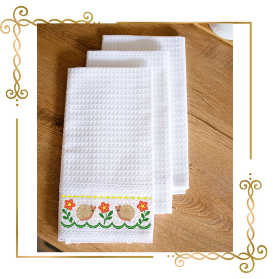 Smocking plate Embroidery Design Snail Smocking – Cute Animal Machine Embroidery File for Baby Dress or Children's Clothing