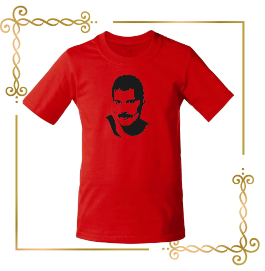 Freddie Mercury silhouette embroidery design to the direct download