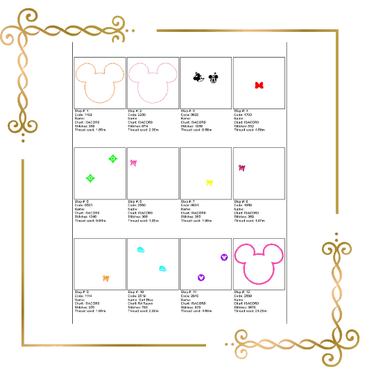 Applique, Mouse,  Head,   Minnie and Mickey,  embroidery zum direkten Download.