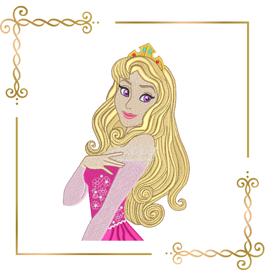 Princess Aurora, Sleeping Beauty, Disney Princess, Embroidery  machine design  to the direct download