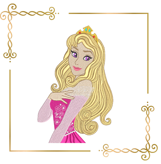 Princess Aurora Sleeping Beauty Disney Princess Embroidery machine design