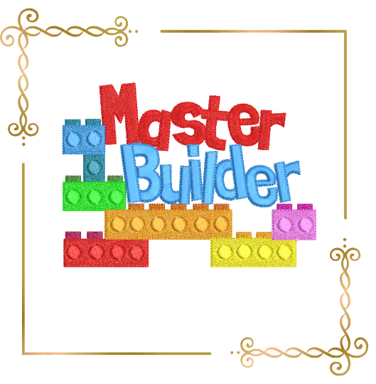 Kinder Baumeister, Architekt, Baumeister, 2 Größen, Stickmuster zum Direktdownload Geschenk für Kind