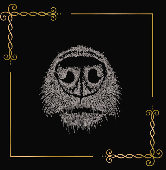 Animals Wolf Face Abstract Embroidery Design – Modern Line Art Animal Portrait
