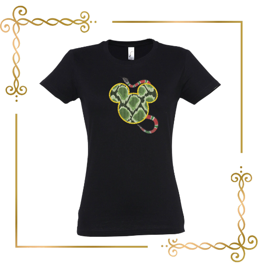 Mickey Mouse, head, snake, Fantasy, embroidery design to the direct download