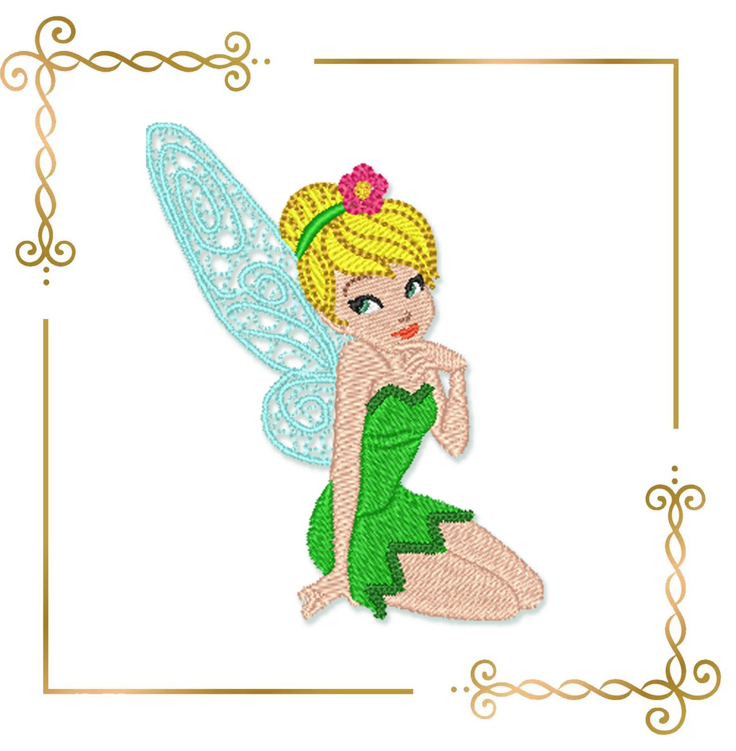 Princess Fabulous Fairy Tinker Bell fairy, Disney, Embroidery machine design SET 4 designs (Digital Download)
