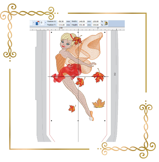 Princess-Fabulous-Fairy-Tinker-Bell-fall-leafs-digital-machine-embroidery-design 