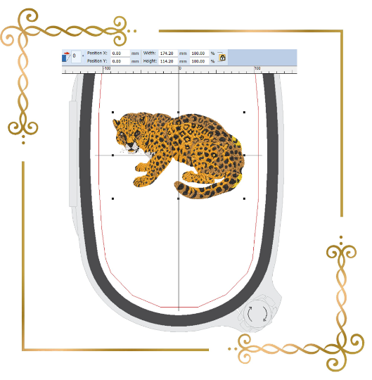 Animals cheetah  digital embroidery design