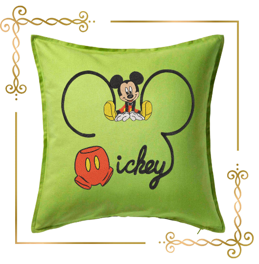 Mickey Mouse Disney character head mouse shorts machine embroidery design 