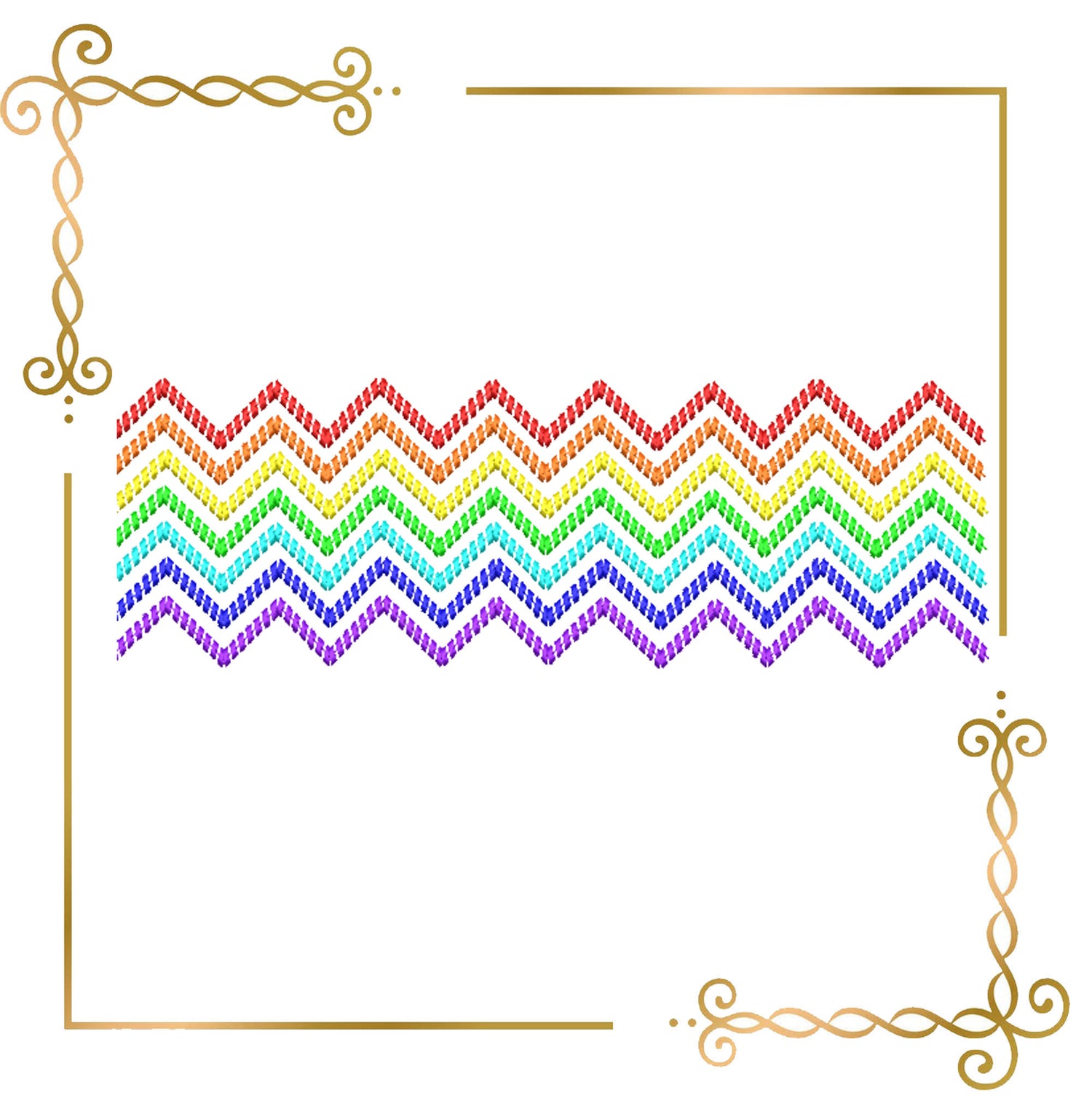 Smocking  Plate Rainbow  Embroidery Design Machine Embroidery design to the direct download.