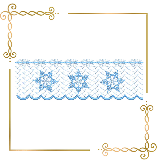 Smocking plate embroidery design snowflake Design Plate for dress machine embroidery design  to the direct download.