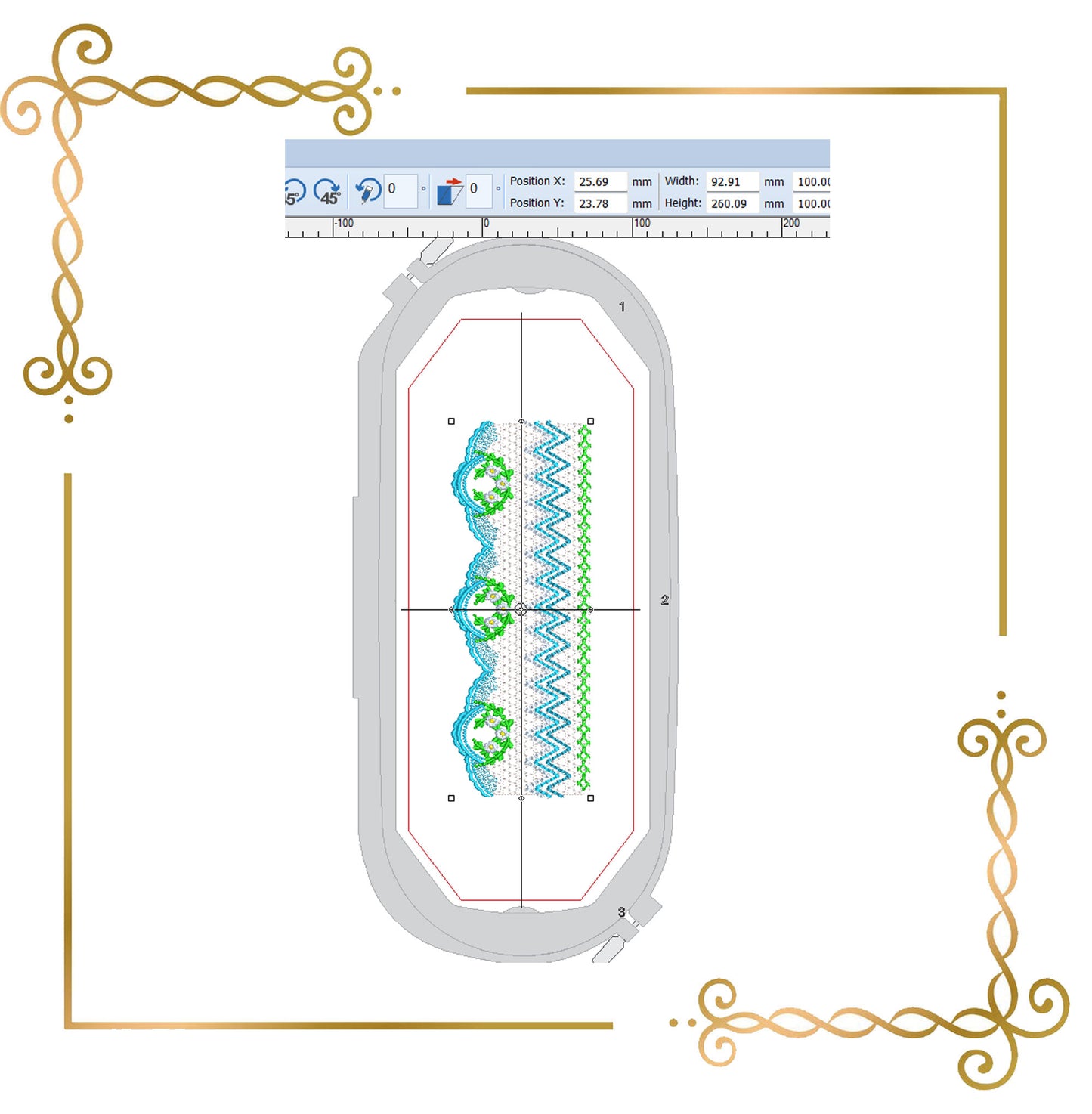 Smocking plate, Flowers, Hand Embroidery Imitations, Design Plate, machine embroidery design digital