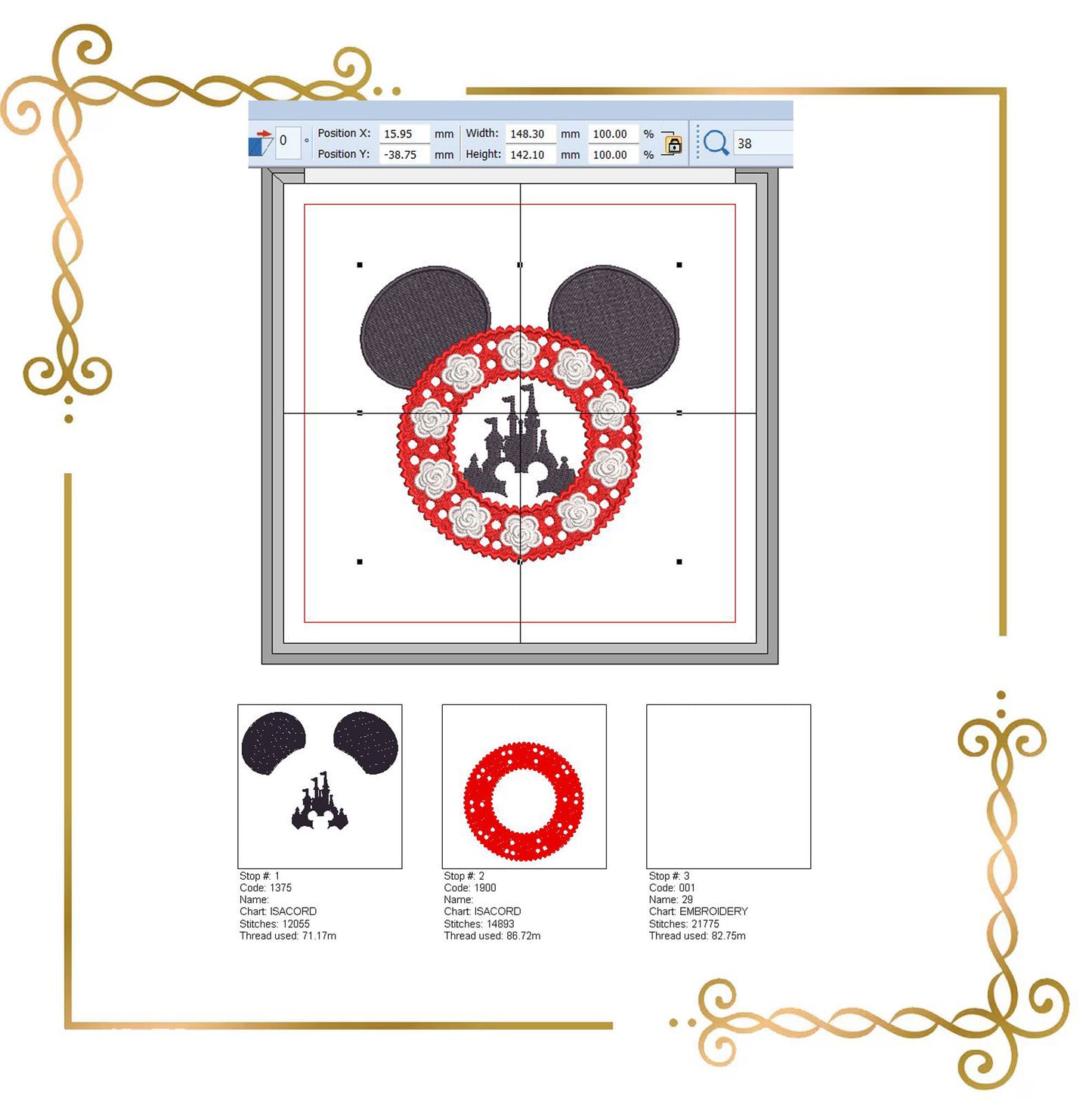 Mouse-Ears-Castle-Embroidery-Design-Minnie-Magical-Princess-Castle