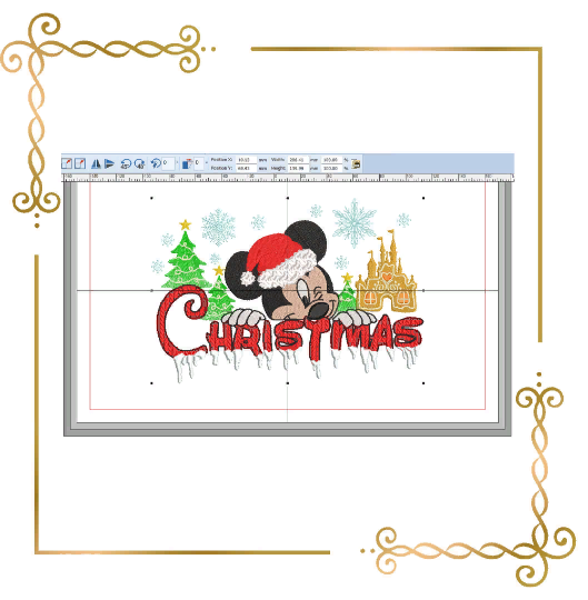 Christmas-Mickey-Mouse-Santa-Claus-Gingerbread-Palace-digital-machine-embroidery-design