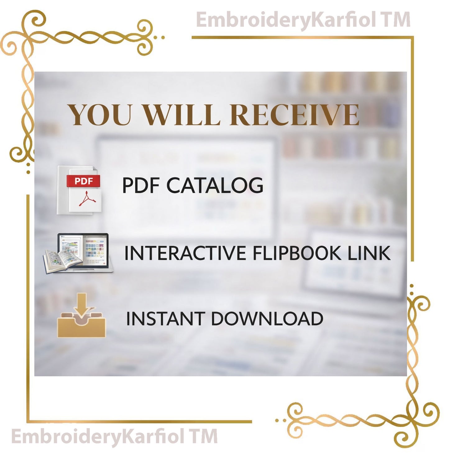 Miscellaneous Thread Catalog PDF: Interactive Machine Embroidery Thread Guide and Color Chart (Digital Download)
