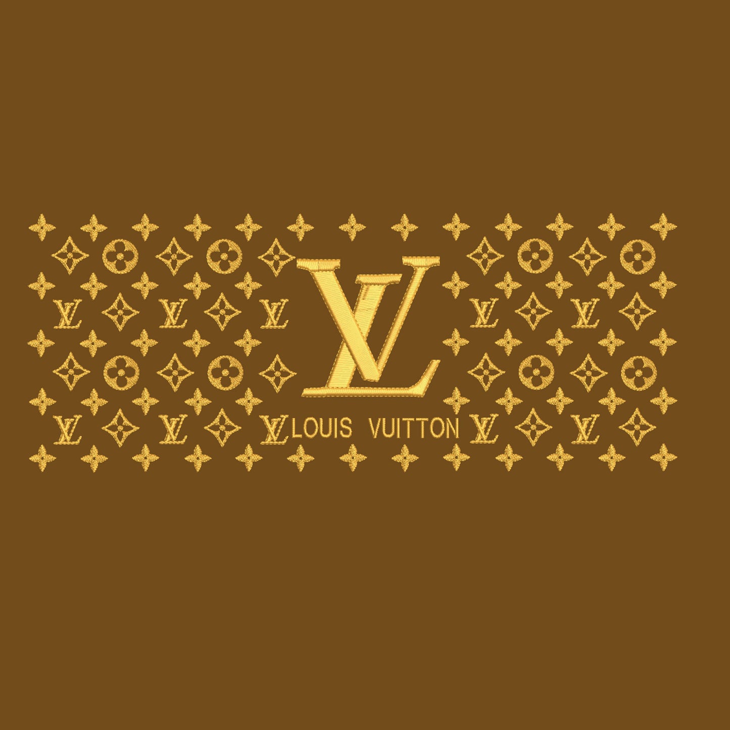 Pattern louis Vuitton digital embroidery design