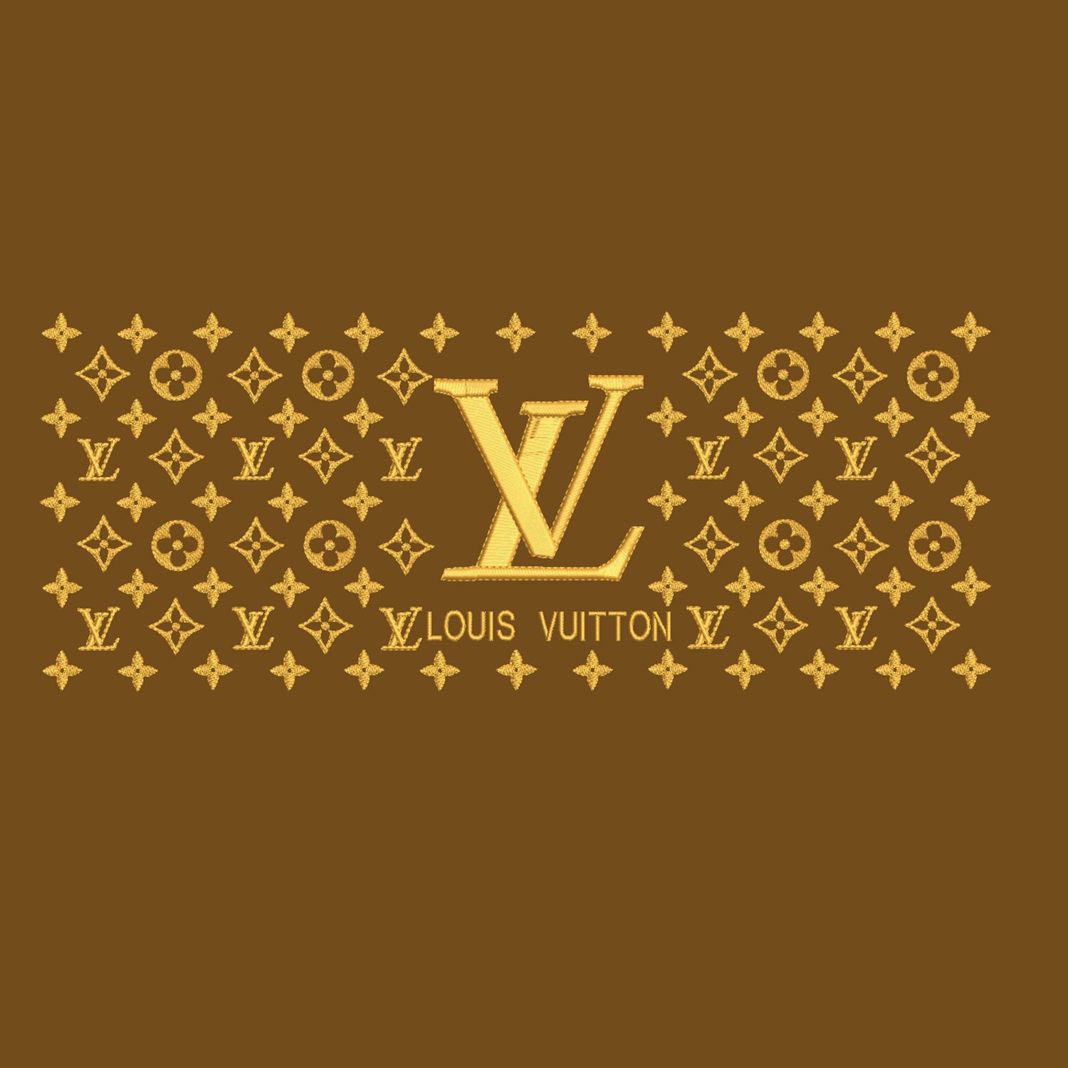 Pattern louis Vuitton digital embroidery design