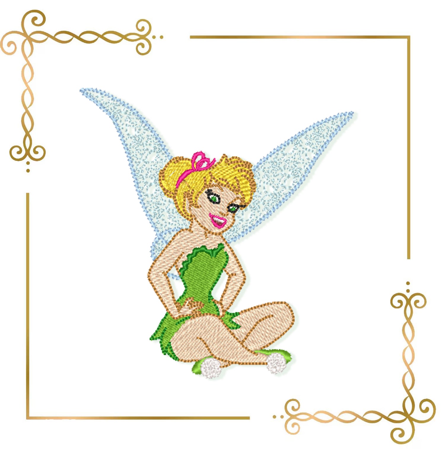 Princess Fabulous Fairy Tinker Bell fairy, Disney, Embroidery machine design SET 4 designs (Digital Download)