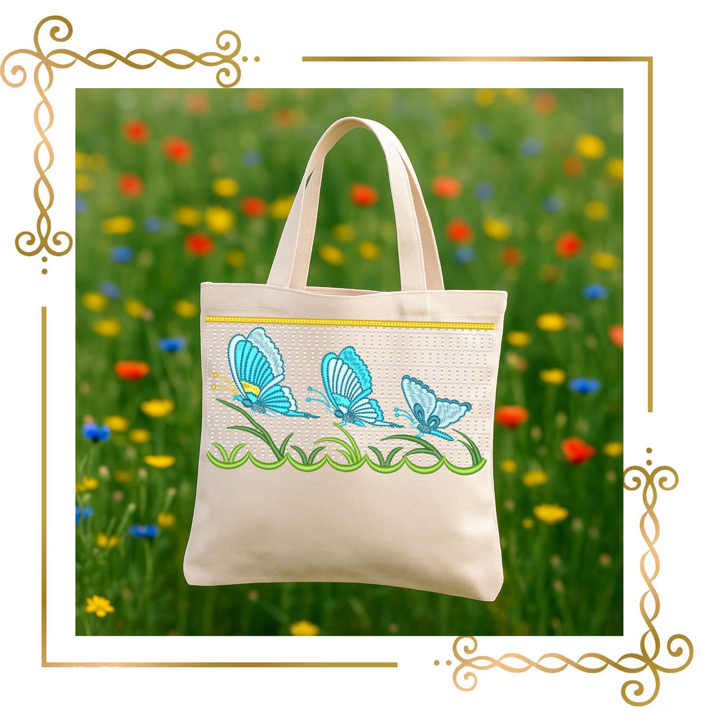 Smocking plate Butterfly Embroidery Design, Butterfly Smock Insert for Baby Dress