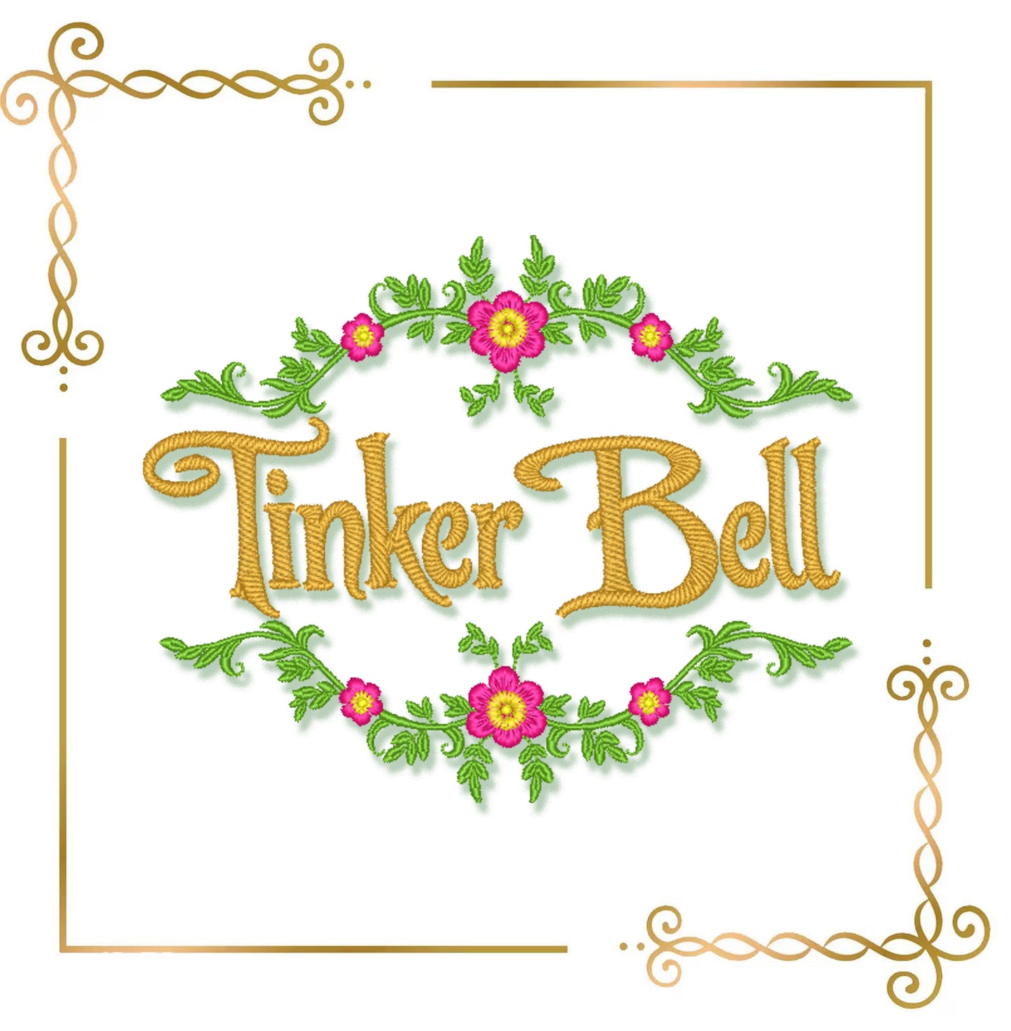 Princess Fabulous Fairy Tinker Bell fairy, Disney, Embroidery machine design SET 4 designs (Digital Download)