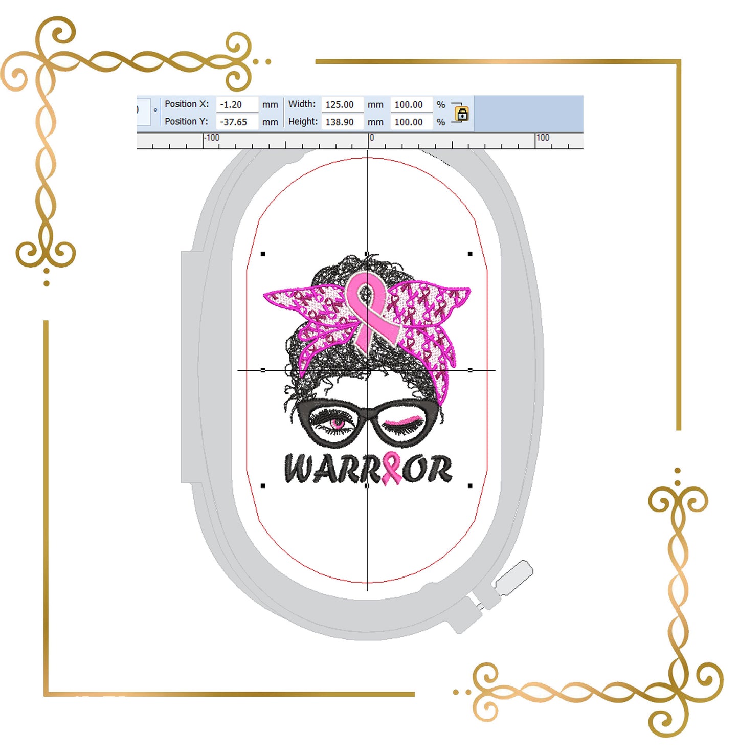 T-shirts  MOM, warrior, Pink Ribbon, Promotion & Beyond Breast Cancer Awareness 2 Sizes Machine Embroidery designs MOM, warrior, Pink Ribbon, Promotion & Beyond Breast Cancer Awareness 2 Sizes Machine Embroidery designs