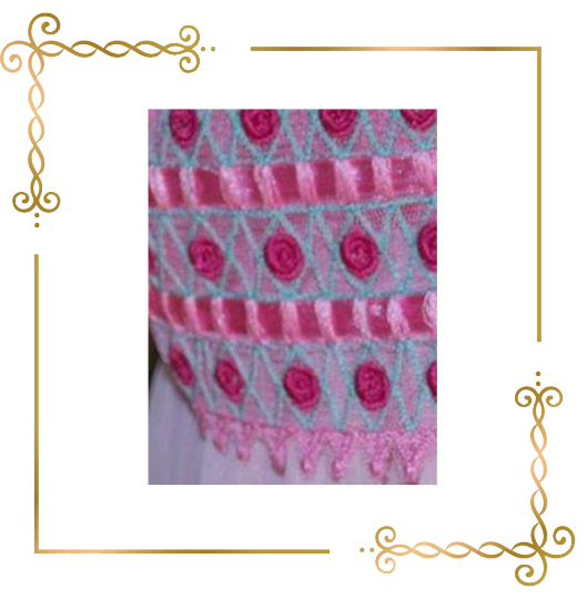 Smocking Plate, Rose flower for dress machine embroidery design to the direct download.