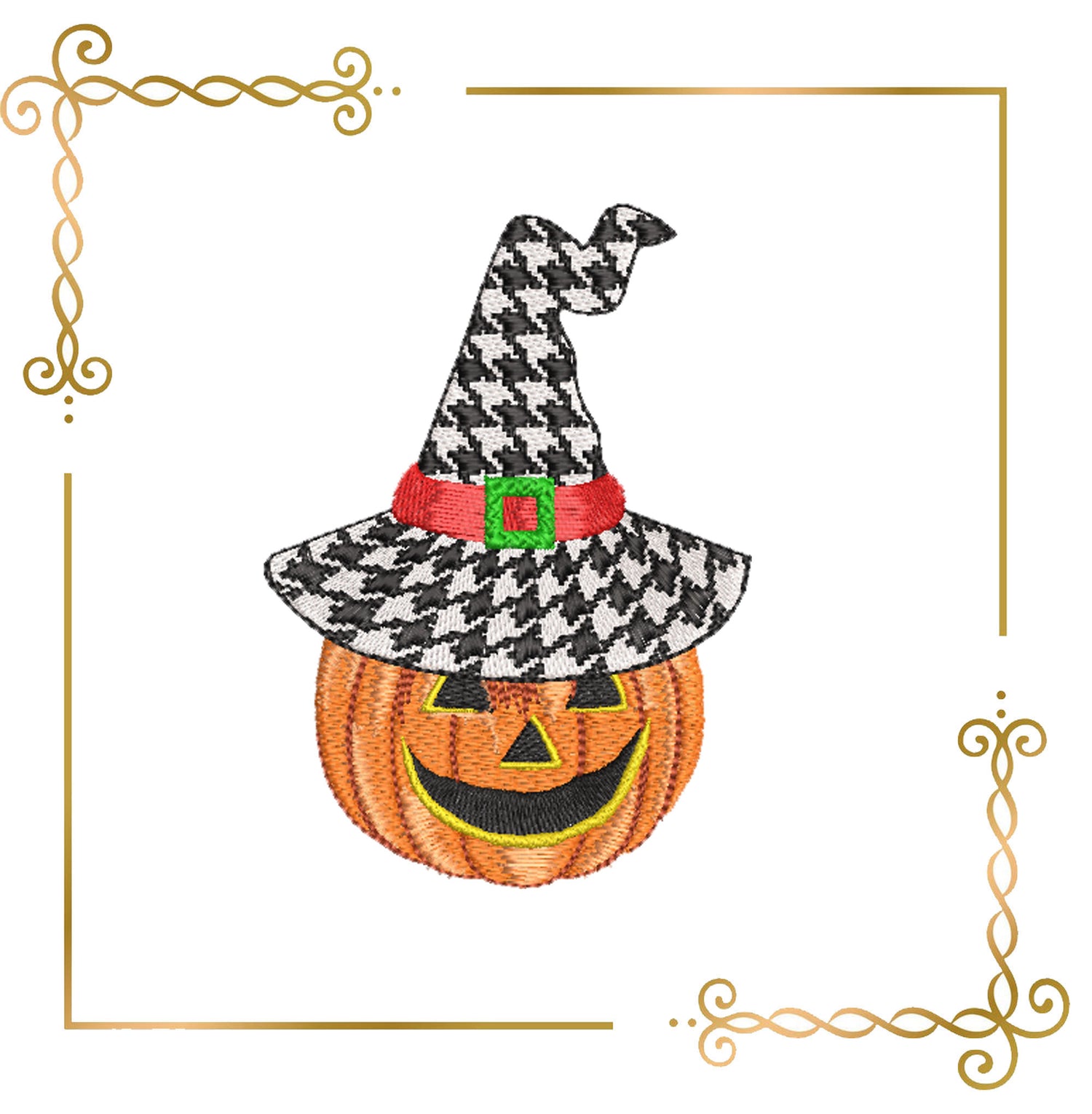 Halloween Halloween Jack-O'-Lantern with Witch Super Hat Embroidery designs 1 Size 3 Varianten