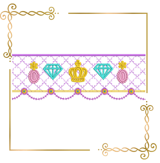 Smocking plate jewelry for dress machine embroidery design to the direct download.