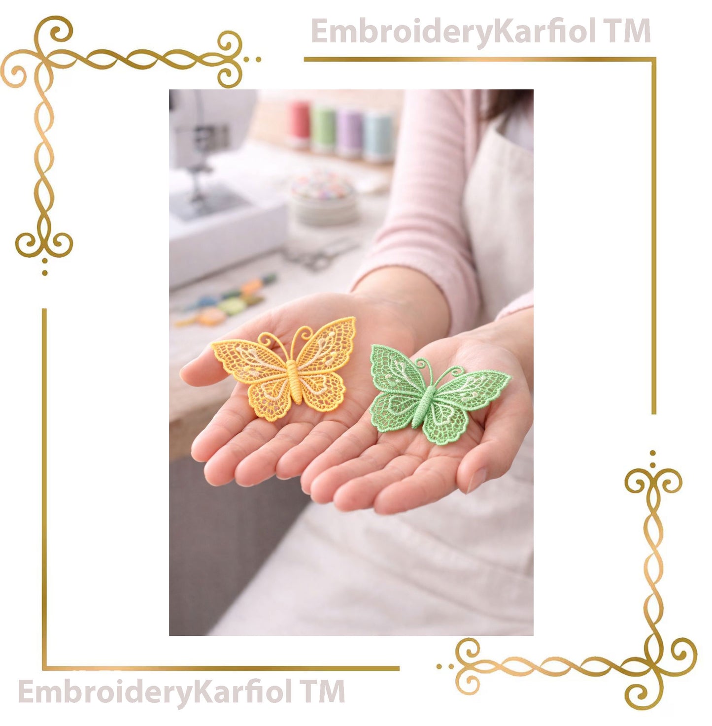 Lace and decorations Belgiumlace Butterfly Machine Embroidery designs  SET 11 ST. instant download