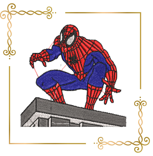 Cartoon Characters Spiderman  SET 12 St. Embroidery Design, Spiderman embroidery design files, Superhero Embroidery Designs, 