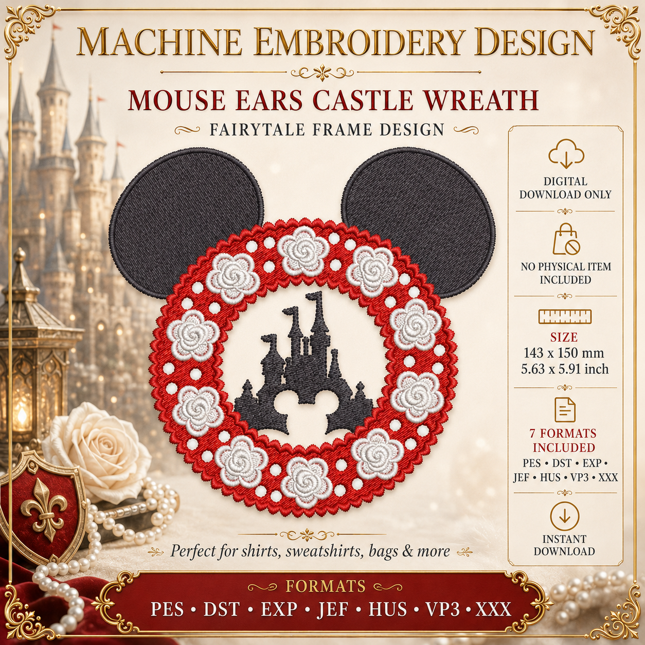 Mouse-Ears-Castle-Embroidery-Design-Minnie-Magical-Princess-Castle