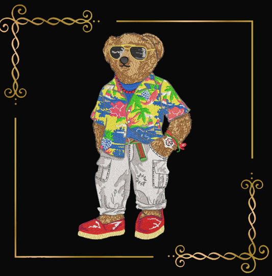 Teddy-Bear-Tropical-Vibes-Fashion-Bear-Glasses-Embroidery-Design-style-Ralph-Lauren
