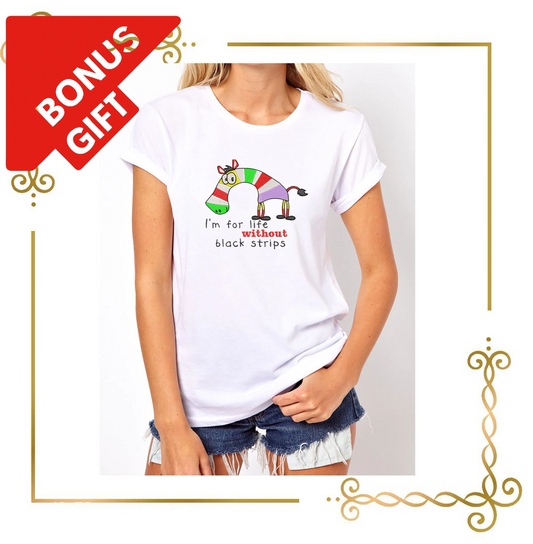 Badged - Gift design T-shirt lettering Colorful zebra embroidery design to the direct download.