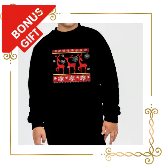 Badged - Gift design Smocking plate, reindeer, Christmas, Design Plate, machine embroidery design to the direct download.