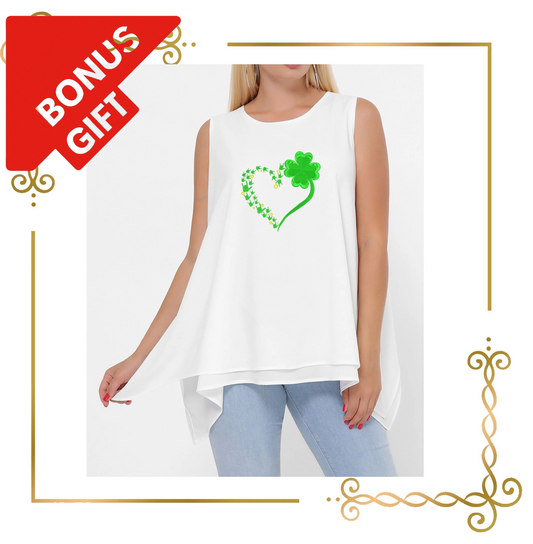 Badged - Gift design Sankt Patrick's day , Heart,  2 sizes parody embroidery design to the direct download.