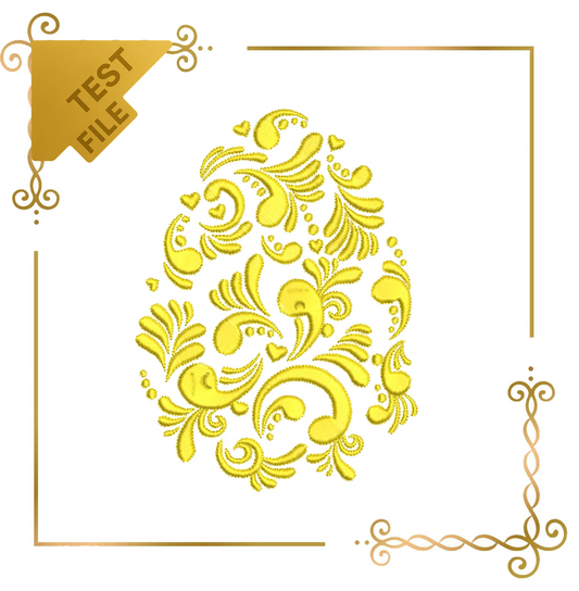 Badged - Free Trial Easter Egg Fabergé egg holiday digital machine embroidery design