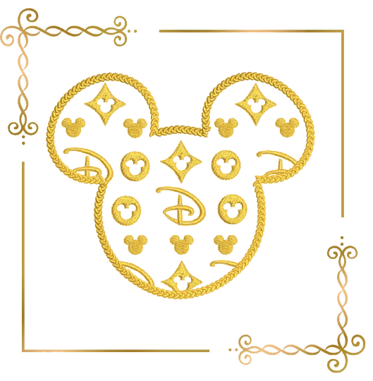 Mickey Mouse  Applique  Head  2 Sizes 2 options embroidery design to the direct download 2 Sizes embroidery zum direkten Download.
